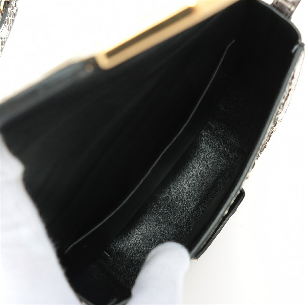 Celine Trotter Python Shoulder Bag Beige Tan Brown - Picture 6 of 8